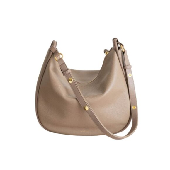 Aallyn Leather Marley Hobo in Biscotti Purse Shoulder Bag Neutral Boho Chic Fall - Picture 2 of 16